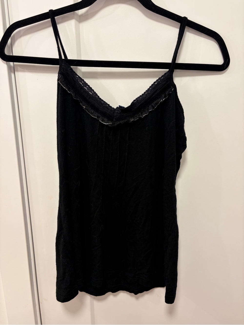 Reitmans Black Lace-Trim Camisole